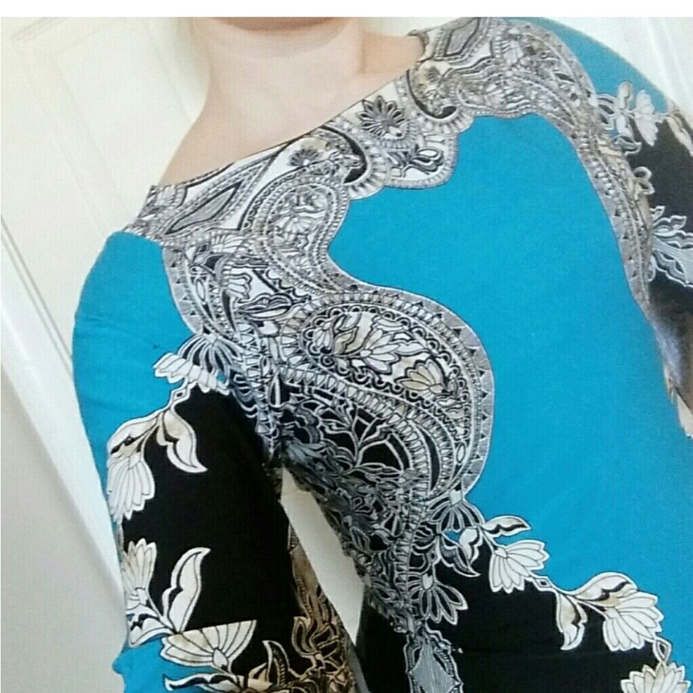 Bold Tranquility Sheath Dress